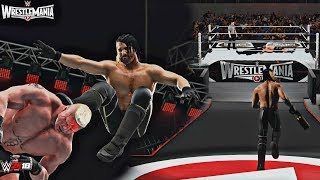 WWE 2K18 Wrestlemania Moment Seth Rollins Cashes In Money in the Bank at Wrestlemania 31 [upl. by Attayek]