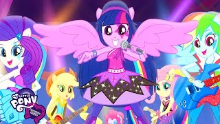 MLP Rainbow Rocks Awesome as I Want to Be  Lyrics [upl. by Anoblav]