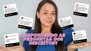 RESPONDENDO AS PERGUNTAS DOS INSCRITOS  Maria Eduarda [upl. by Sixele]