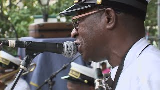 White Linen night in New Orleans returns Satchmo Summer Fest to roll [upl. by Rehpotsirhk378]