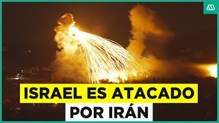 Israel es atacado por Irán Primeros registros del bombardeo [upl. by Nevad]