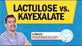 Pharmacology  Lactulose vs Kayexalate nursing RN PN NCLEX [upl. by Ruella]