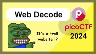 picoCTF 2024 Challenge Series  Beginners Cybersecurity  Web Decode [upl. by Ariait]