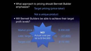 Setting Prices CostPlus Pricing versus Target Pricing  Accounting video [upl. by Nnylidnarb]