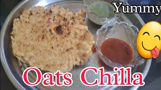 Oats Chilla Recipe😋❤️Healthy Breakfast Recipe🥰How To Make Yummy Oats ChillaDelicious😋Oats ki chilla [upl. by Wane]