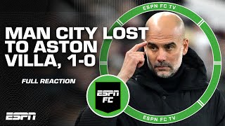 FULL REACTION to Manchester City falling to Aston Villa 👀 One heck of a EPL title race  ESPN FC [upl. by Homovec]