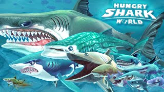 ALL SHARKS  TIPS amp STRATEGIES  Hungry Shark World  GamePlay  HD [upl. by O'Neill]