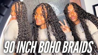 These 90quot Bohemian Braids WENT VIRAL  ALL THE TEA on Boho Braids  Dopeaxxpana [upl. by Ofloda]