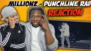 M1llionz  Punchline Rap Freestyle Official Video  REACTION [upl. by Nichani]