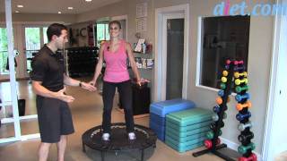 Rebounding MiniTrampoline Cardio Workout [upl. by Dalis702]