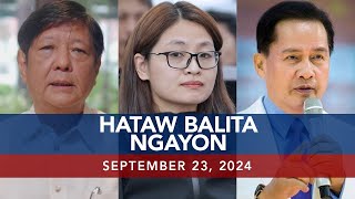 UNTV Hataw Balita Ngayon  September 23 2024 [upl. by Alrats]