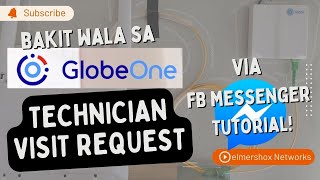 GLOBE LOS repair Technician Visit Request via FB Messenger globeathome [upl. by Davie]