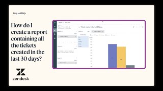 How do I create a report containing all the tickets created in the last 30 days [upl. by Lesli]