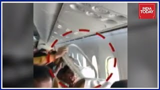 Air India Plane Window Panel Falls Off Chaos Erupts MidAir [upl. by Calli497]