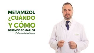 Metamizol cuándo y cómo debemos tomarlo Tu Farmacéutico Informa [upl. by Giark694]