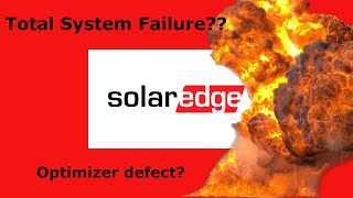 SolarEdge total system failure optimizer defect [upl. by Newo]