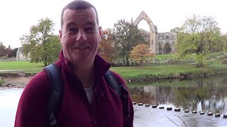 072 Bolton Abbey to Burnsall Bolton Abbey the Strid and Burnsall Yorkshire Dales 2016 [upl. by Esinehc]