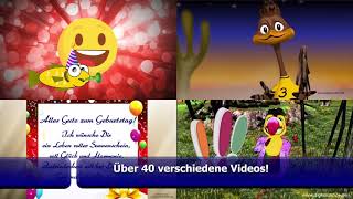 Personalisierte Geburtstagsvideos zum Versenden Videobotschaft versenden per Handy Email usw [upl. by Yearwood901]