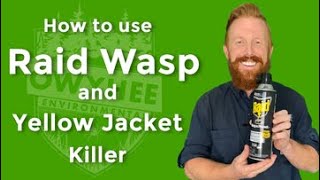 How To Use Wasp Spray Owyhee Environmentals Review of Raid Wasp amp Hornet Killer Boise Idaho [upl. by Maritsa]