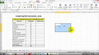 Encuesta Aplicando una Constante en excel 2010 [upl. by Power122]