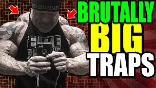 Brutally BIG Traps Gym Edition🔥 bodybuilding workout [upl. by Keligot]