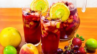 SANGRIA  RECETA FÁCIL  CENA NAVIDAD Y AÑO NUEVO  Sazón y Corazón [upl. by Salb]