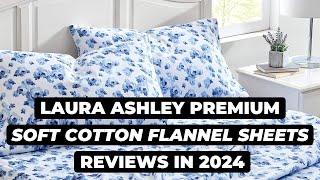 Laura Ashley Premium Ultra Soft Cotton Flannel Sheets Review [upl. by Ule]