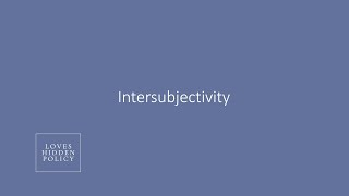 What is Intersubjectivity [upl. by Enrica]