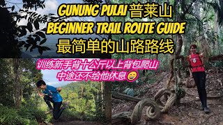 Gunung Pulai Kulai Johor most easy trail route guide beginner trail route guide 柔佛古来普莱山初学者最简单的山路指南 [upl. by Nebe591]