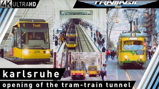 Karlsruhe Eröffnung Stadtbahntunnel amp Abschied Kaiserstraße  4K [upl. by Napoleon906]