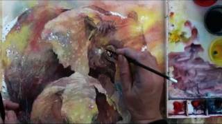 Preview  Watercolor with Lian Quan Zhen Elephants [upl. by Anirahtak]