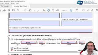 Anzeige Kurzarbeitergeld  wie ausfüllen  Steuerstundung beantragen Folge 1 vom coronaupdate [upl. by Claretta]