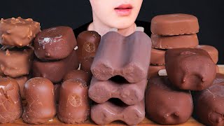 ASMR Chocolate Party Chocolate Ice Cream Magnum Chocolate Marshmallow Dickmanns MUKBANG 먹방 [upl. by Anaibib]