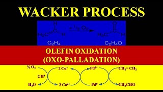 Wacker process  Olefin Oxidation  OxoPalladation  Mechanism Description [upl. by Liebermann225]