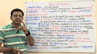 Alcohol and Disulfiram Part 01  Pharmacological Action of Ethanol  Disulfiram Mechanism amp Uses [upl. by Jeramie]