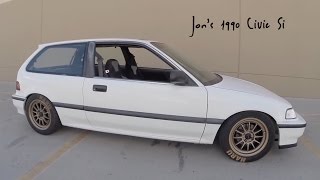 1990 Civic Si  EF Hatchback Project [upl. by Hachmann442]