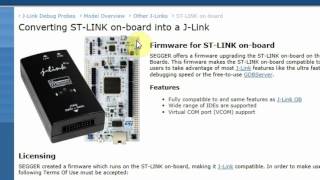 Convert STLink To JLink [upl. by Ainer]