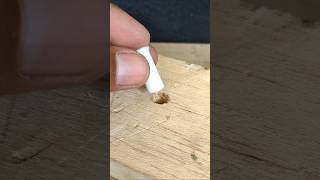 Useful idea How to practically fix a hole on wood with cigarette diy tips [upl. by Mochun]