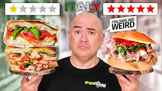 I tried Italys Top Sandwiches and Total Rip Offs [upl. by Skilken]