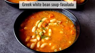 Fasolada Greek white bean soup [upl. by Eciened691]