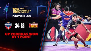 UP Yoddhas Starts off with a Win At Home Leg  PKL 10 Highlights Match 46 [upl. by Mazman]