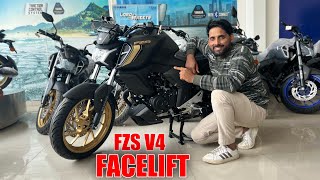 Yamaha FZS v4 New 2024 Facelift Model New Update On Road Price Mileage Features Full Review [upl. by Mercado942]