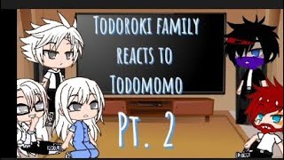 Todoroki family react to TodomomoPT2LATELAZY [upl. by Ellmyer943]