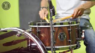 YampT Drums 14x7 True Solid Java Rosewood Snare Drum Sound Review [upl. by Bowman]