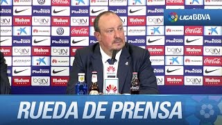 Rueda de prensa de Rafa Benítez tras el Atlético de Madrid 11 Real Madrid [upl. by Eiramasil759]