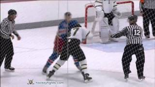 Olivier DAoust vs Dylan McIlrath Sep 11 2011 [upl. by Ericka]