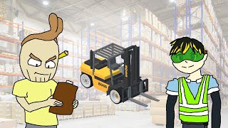 Jacobs Forklift Shonen Webtoon  Drawfee Animated [upl. by Adnoma]