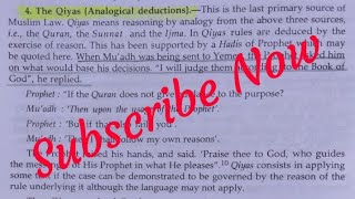 Qiyas Analogical deductions Primary Source of Muslim Law By Mohit Vashist [upl. by Kegan]