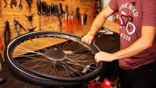 How to Put on New Bike Tire amp Tube  Bicycle Repair [upl. by Rois293]