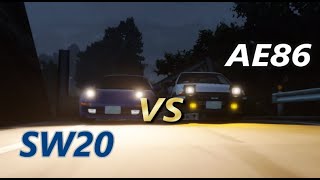 AE86 VS SW20 [upl. by Bernhard]